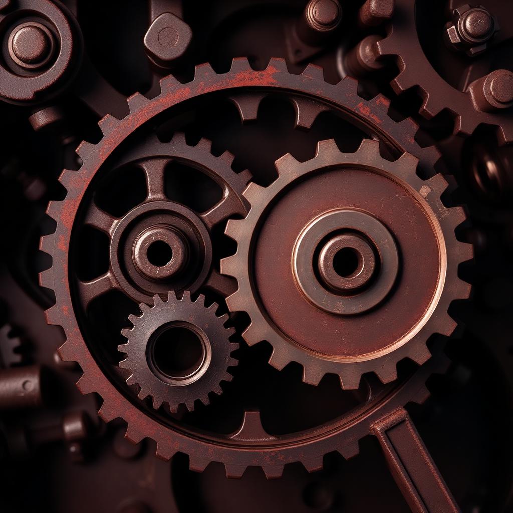 Mechanic working on an engine